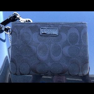 Black Coach Wristlet
